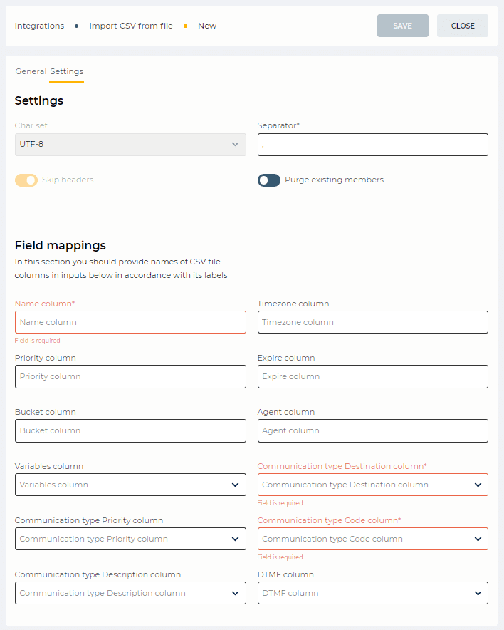 Settings tab (Imports of CSV from file).png