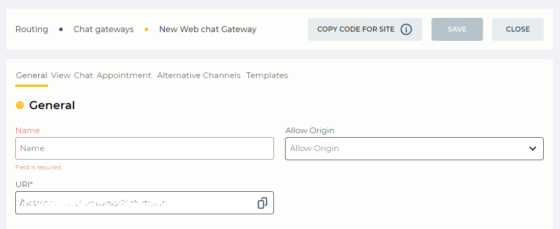 General tab (Web chat).png