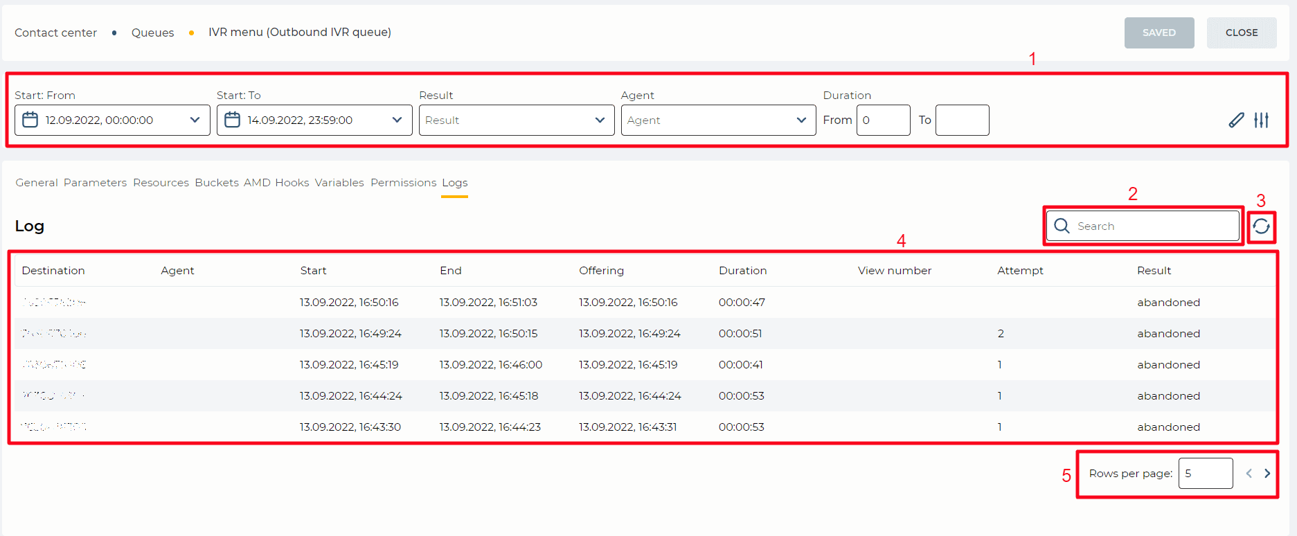 Logs tab (Outbound IVR Queue).png