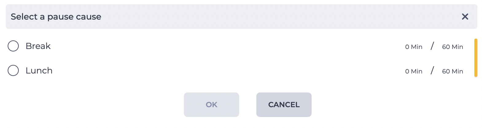 Select a pause cause.png