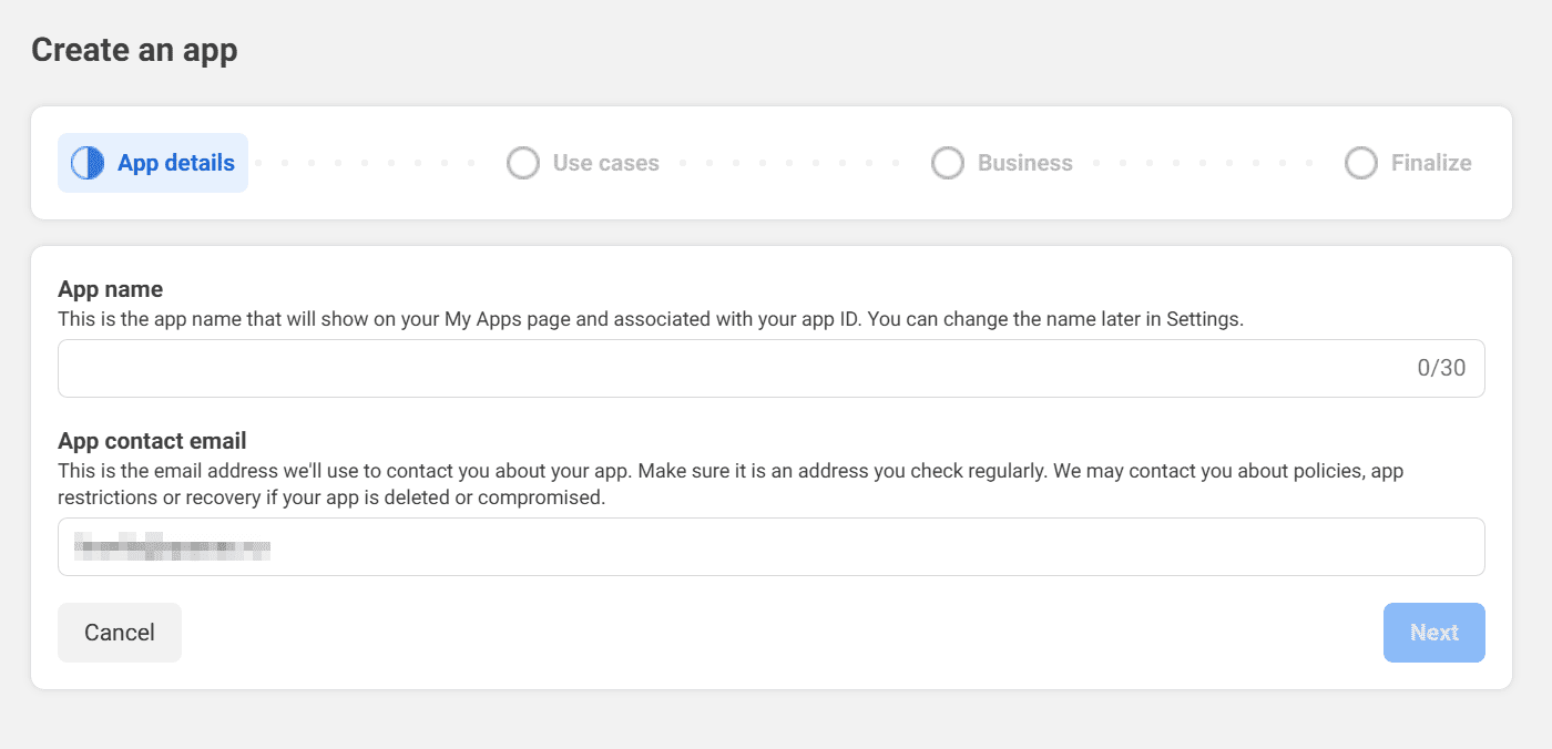 Create an app - App details.png