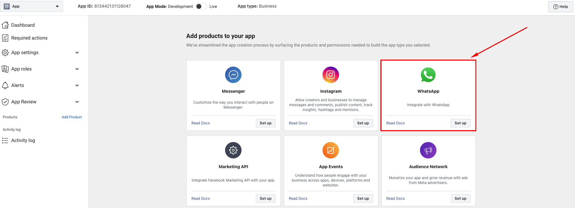 Fig. 5. WhatsApp selection.png